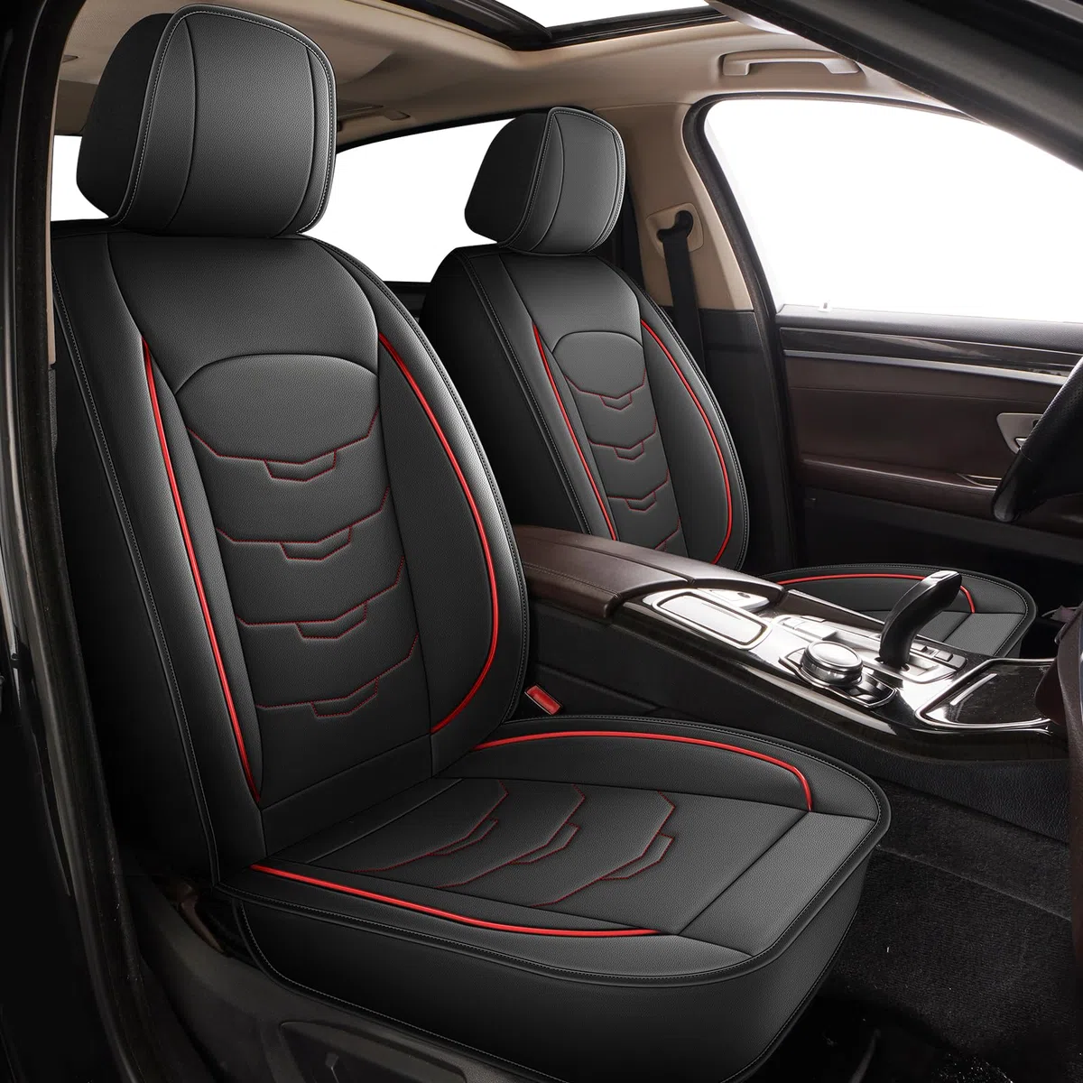 Fundas de asiento para Hyundai Tucson 2005-2025 2026, juego completo de cuero de lujo, impermeable, resistente a los arañazos, cojín de asiento automotriz compatible con bolsa de aire (5