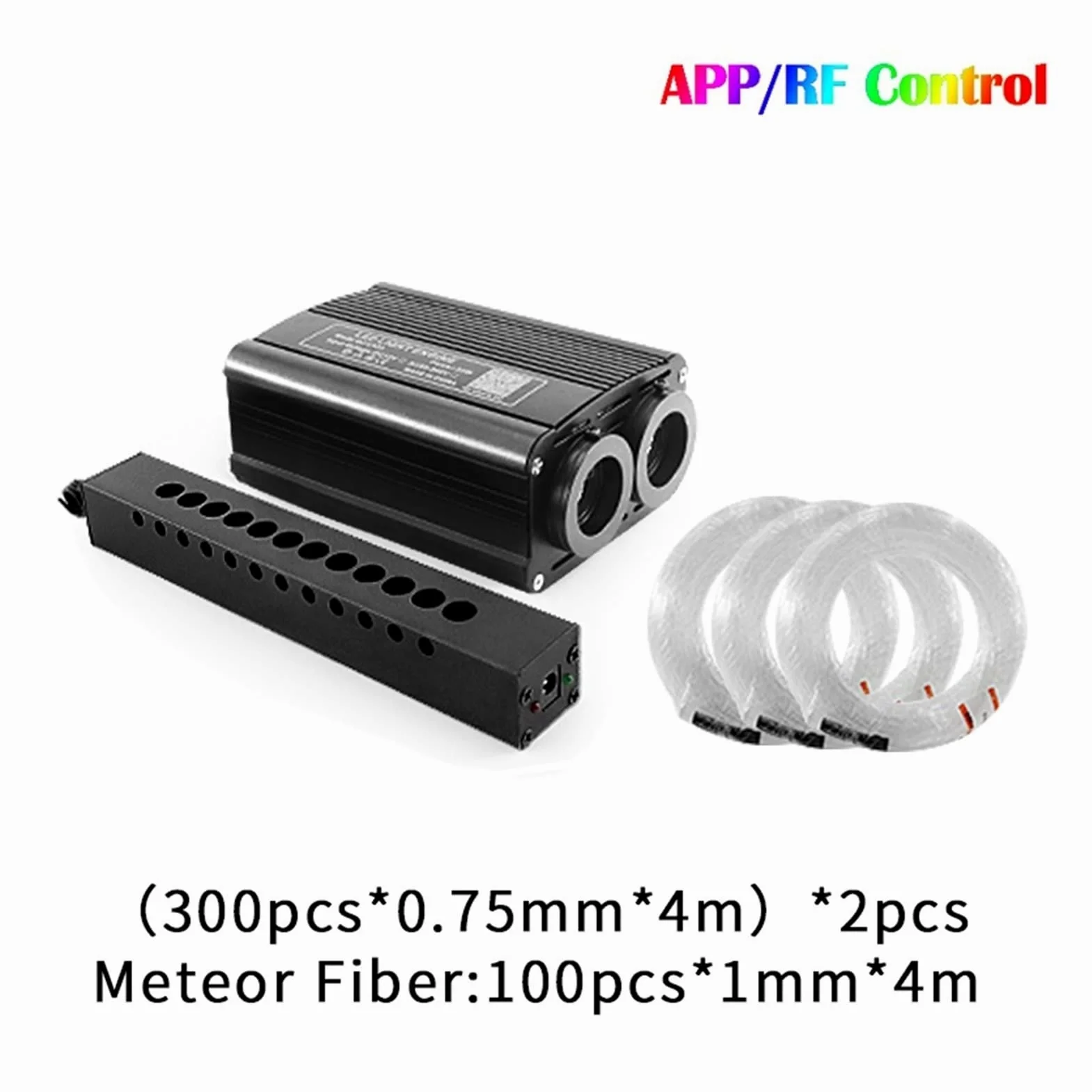 Kit de luces de techo LED RGB de fibra óptica en forma de estrella 32W Meteor LED Coche Starry Sky Light Roof Star Star Night Lights Auto Interior Estrellas Lámpara de techo Luz de fibra óptica Acceso