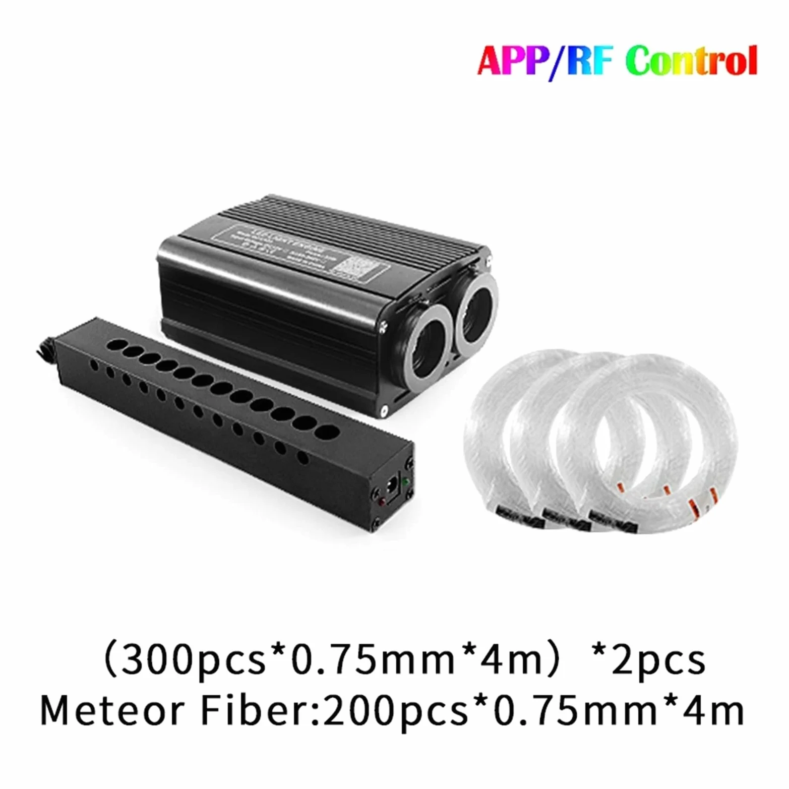 Kit de luces de techo LED RGB de fibra óptica en forma de estrella 32W Meteor LED Coche Starry Sky Light Roof Star Star Night Lights Auto Interior Estrellas Lámpara de techo Luz de fibra óptica Acceso