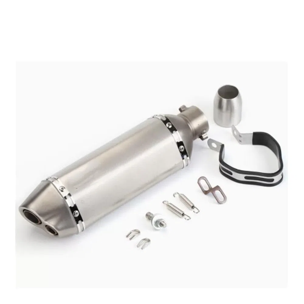 Silenciador De Escape Universal para Motocicleta FZ1 FZ8 para FZ6N R1 R3 R25 para Z1000 Z750 Silenciador de Escape (Color : D)