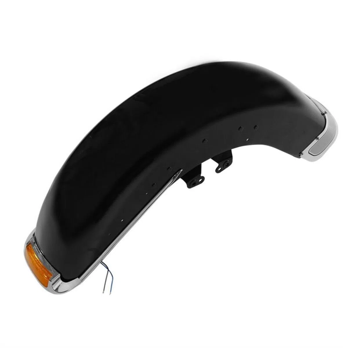 Guardabarros Motocicleta Para Conjunto Guardabarros Delantero Motocicleta Touring 2014 (Color : Unpainted Black)