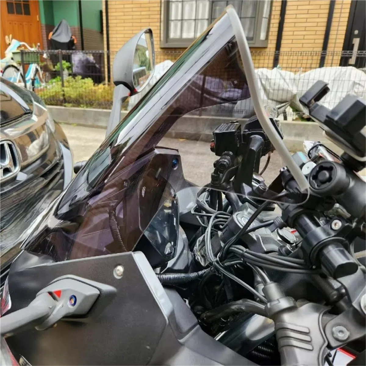 Deflector Viento Motocicleta Compatible Con Suzuki Para Gixxer 250 Motocicleta Pantalla Deflector Alerón Extensión Universal Ajustable