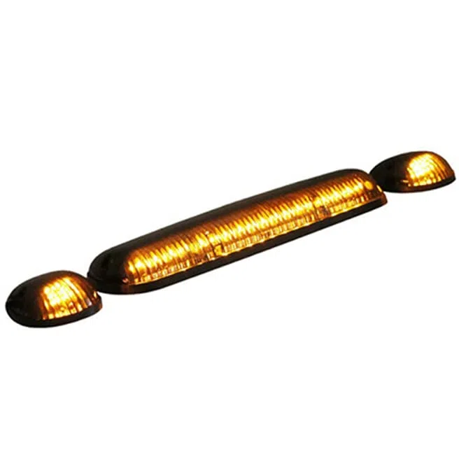 3 Uds Luces LED De Posición De Cabina Luces De Despeje De Techo Luces De Marcha para Camioneta,Smoke Yellow Light