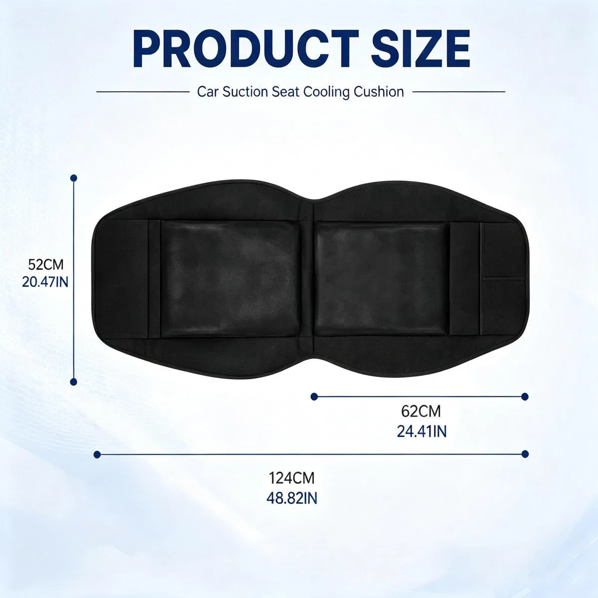 Funda Asiento Coche Refrescante, Detección Inteligente Funda Asiento Refrigerante para Coche, Uso Inmediato Cojín Refrigerante para El Asiento del Coche Ideal Viajes Largos,Brown