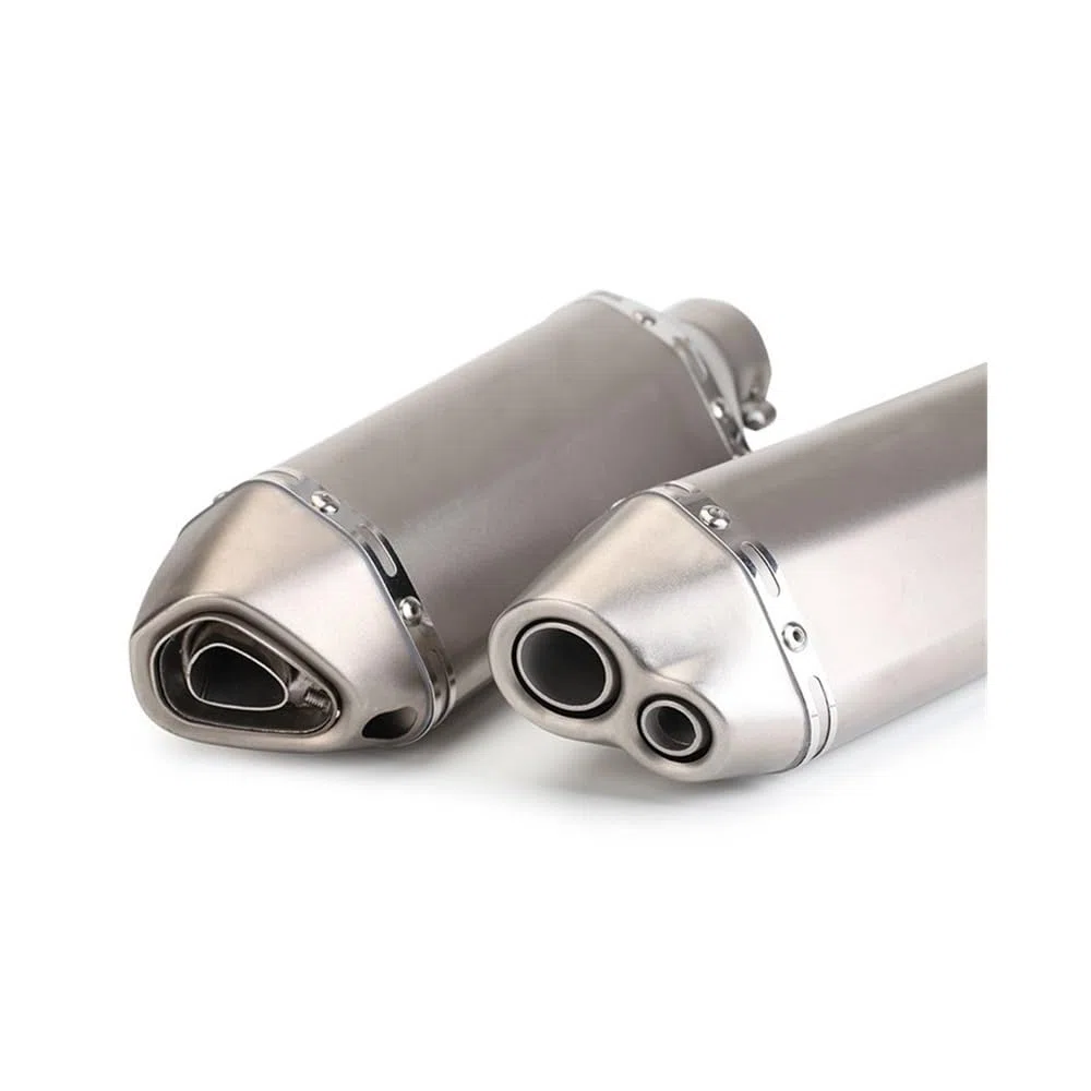 Silenciador De Escape Universal para Motocicleta FZ1 FZ8 para FZ6N R1 R3 R25 para Z1000 Z750 Silenciador de Escape (Color : D)