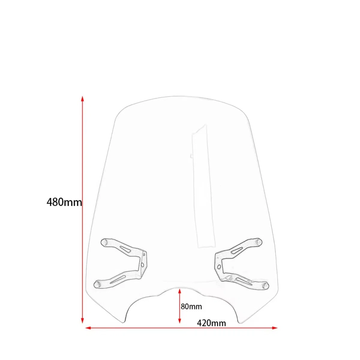 Compatible con para Vulcan para S650 para EN650 para VN650 2015-2024 Parabrisas Accesorios De Motocicleta Soporte Deflector Motocicleta