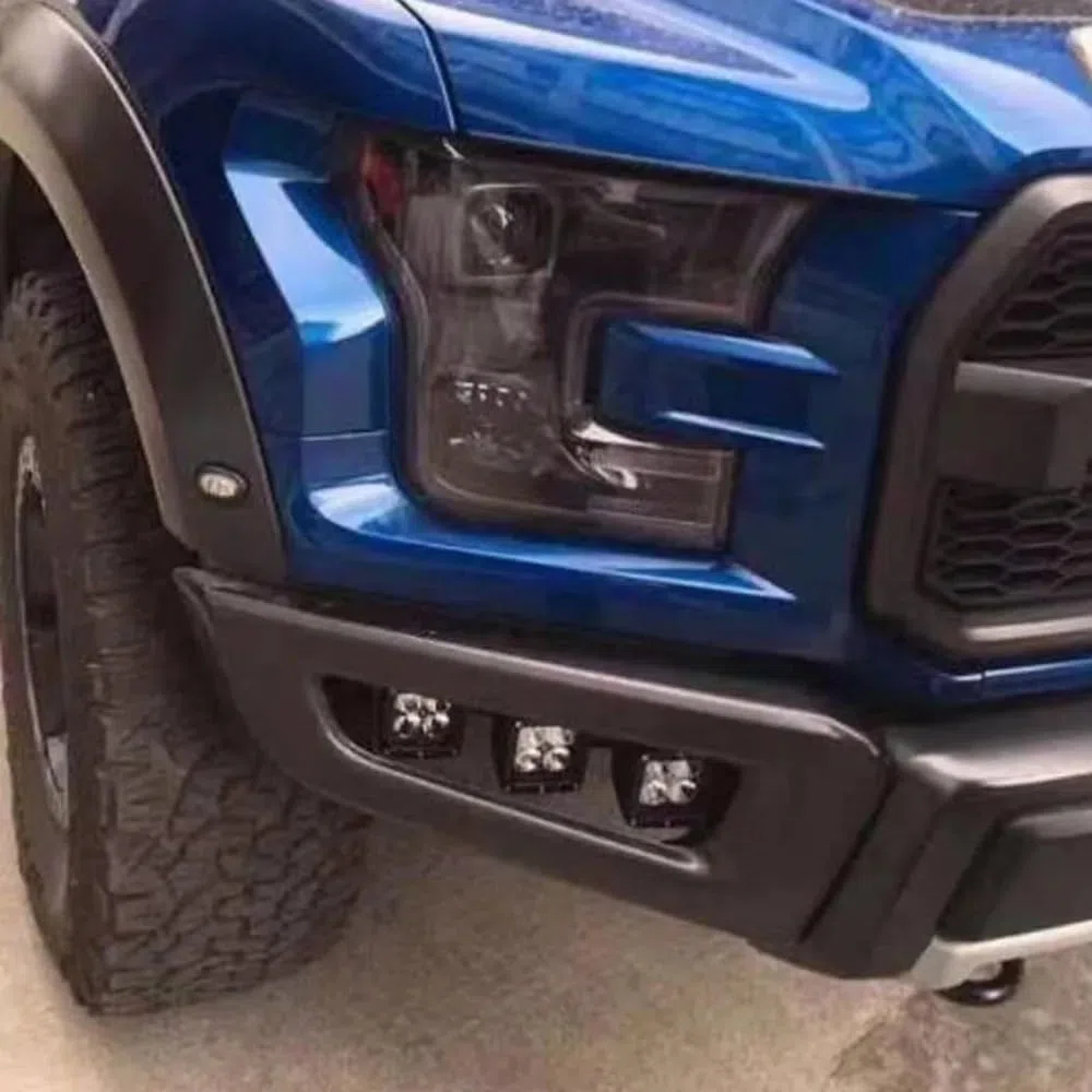Juego 6 Luces Antiniebla LED 18 W Con Soportes Montaje Para Ford Para F150 Para SVT Para Raptor Para Camión 2017 2018 2019 2020 Luces Antiniebla Luz Niebla(Flood Beam Set)